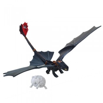 DreamWorks Dragons Defenders of Berk - Action Dragon Figure - Toothless Night Fury (Catapult Tail)