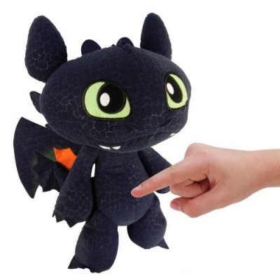 DreamWorks Dragons Defenders of Berk - Squeeze & Growl Toothless, 11" Plush with Sound FX