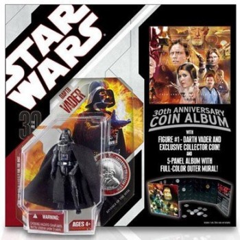 STAR WARS 30th ANNIVERSARY DARTH VADER w/ SILVER COIN REVENGE OF THE SITH