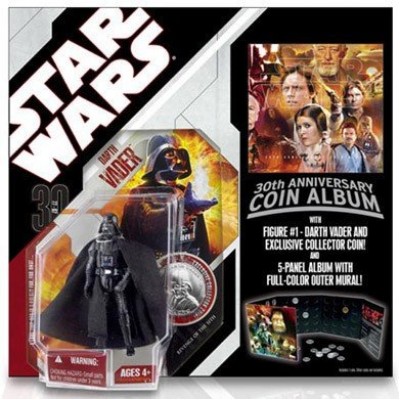 STAR WARS 30th ANNIVERSARY DARTH VADER w/ SILVER COIN REVENGE OF THE SITH