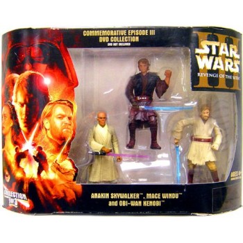 Star Wars Commemorative Episode III Revenge of the Sith DVD Collection 3-Pack Anakin Skywalker, Mace Windu and Obi-Wan Kenobi