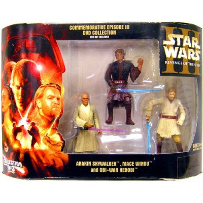 Star Wars Commemorative Episode III Revenge of the Sith DVD Collection 3-Pack Anakin Skywalker, Mace Windu and Obi-Wan Kenobi