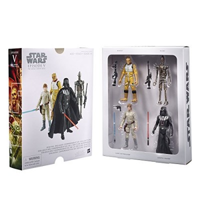 STAR WARS Digital Release Commemorative Collection Box Set - Episode 5 The Empire Strikes Back - Luke Skywalker, Darth Vader, Bossk, IG-88 (pack of...
