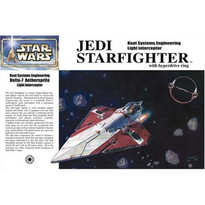 Star Wars Episode II Obi-Wan Kenobi Jedi Starfighter Japanese Collectible 1/72-Scale Model Kit