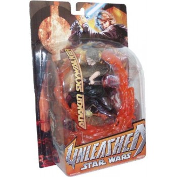 Star Wars Episode III Year 2005 Revenge of the Sith Unleashed Series 6 Inch Tall Action Figure - Anakin Skywalker with Blue Lightsaber and Diorama ...