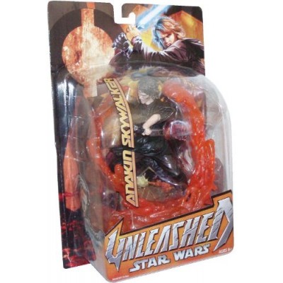 Star Wars Episode III Year 2005 Revenge of the Sith Unleashed Series 6 Inch Tall Action Figure - Anakin Skywalker with Blue Lightsaber and Diorama ...