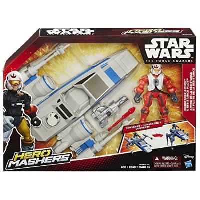 Star Wars Hero Mashers Episode VII Resistance X-Wing and Resistance Pilot