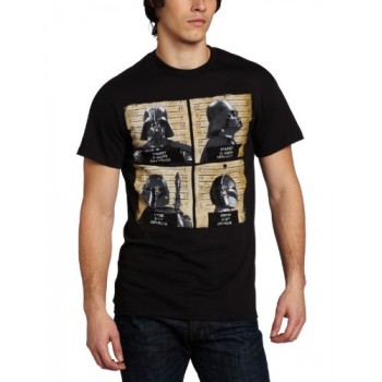Star Wars Men's Mean Mug T-Shirt, Black, Large
