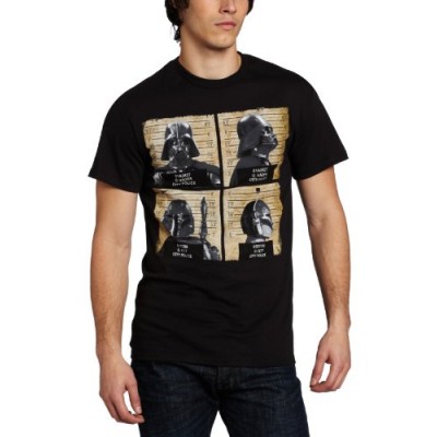 Star Wars Men's Mean Mug T-Shirt, Black, Large