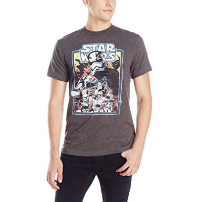Star Wars Men's The Force Awakens Infantry Line Captain Phasma Trooper T-Shirt,Charcoal Heather,Small