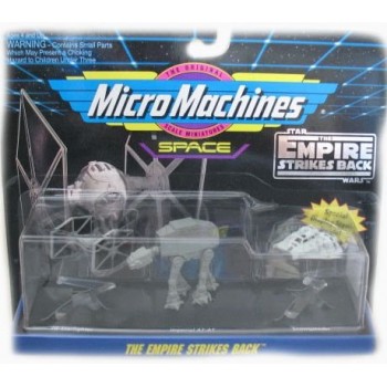Star Wars Micro Machines Empire Strikes Back with Tie Starfighter, Imperial AT-AT & Snowspeeder Vehicle