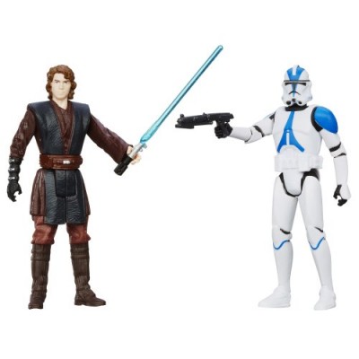 Star Wars, Mission Series, Coruscant Pack [Anakin Skywalker and 501st Legion Clone Trooper], 3.75 Inches