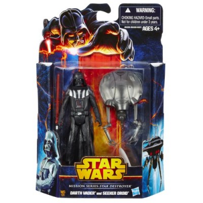 Star Wars, Mission Series Star Destroyer Pack [Darth Vader and Seeker Droid], 3.75 Inches