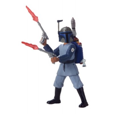 Star Wars Saga 2002 Attack of the Clones Boba Fett Kamino Escape