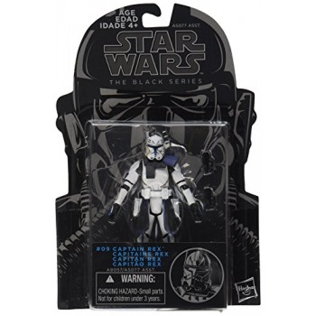 Star Wars, The Black Series, Clone Wars Captain Rex Action Figure #09, 3.75 Inches