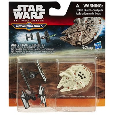 Star Wars The Force Awakens Micro Machines 3-Pack First Order TIE Fighter Attack