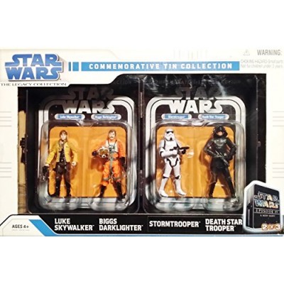 Star Wars, The Legacy Collection, Commerative Tin Collection Action Figures, #2/3, 4-Pack, 3.75 Inches