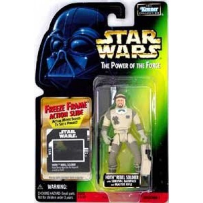 Star Wars the Power of the Force Hoth Rebel Soldier W/survival Backpack and Blaster Rifle