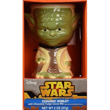 Star Wars Yoda Ceramic Goblet with Chocolate Fudge Cocoa Mix Gift Set