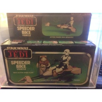 Vintage 1983 Star Wars Return of the Jedi ROTJ Speeder Bike Vehicle AFA 80 NEAR MINT w/ Sealed GRADED COLLECTORS CASE