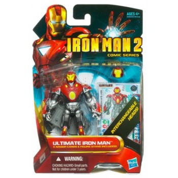 Iron Man 2 Comic Series 4 Inch Action Figure #36 Ultimate Iron Man by Super-Heroes