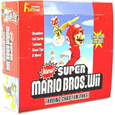 Super Mario Bros. Wii Enterplay Trading Card Fun Pak Box 24 Packs