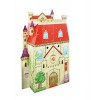Teamson Kids Fancy Castle Theme Doll House with 5 Piece Funiture Toy, Multicolor