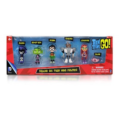 Teen Titans Go Teen Titans Action Figure (6-Pack), 2"