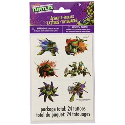 Teenage Mutant Ninja Turtles Tattoos, 24ct