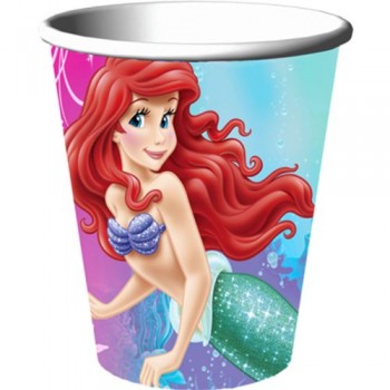 Disney The Little Mermaid Sparkle 9 oz. Paper Cups (8)