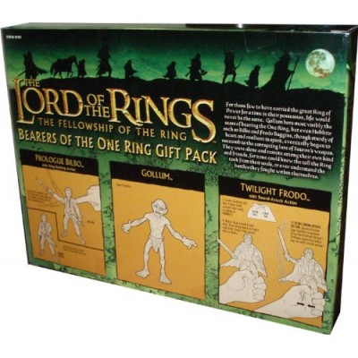ToyBiz Year 2004 The Lord of the Rings Movie Series The Fellowship of the Ring Gift Pack - Bearers of the One Ring with 3 Translucent 4-1/2 Tall Ac...