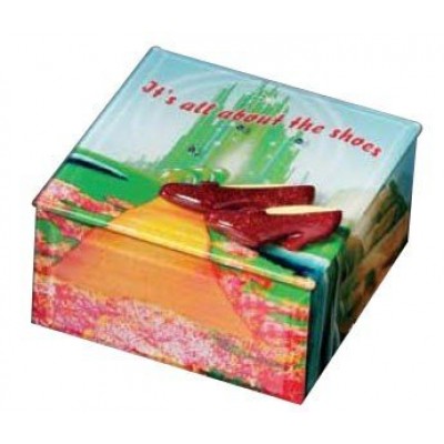 Wizard Of Oz Dorothy It's All About The Shoes Ruby Slippers Glass Music Box