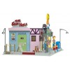 The Simpsons Exclusive Playset Main Street with Crazy Old Man and Squeaky Voiced Teen