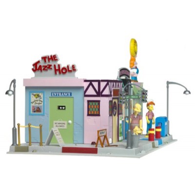 The Simpsons Exclusive Playset Main Street with Crazy Old Man and Squeaky Voiced Teen