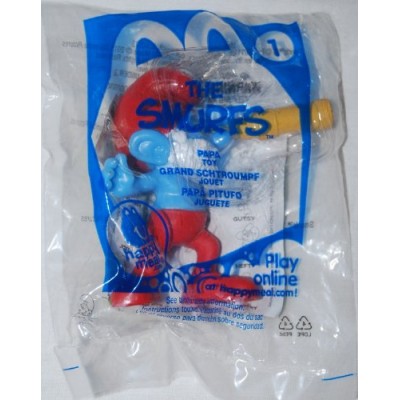 McDonalds 2011 Smurfs Movie Papa Smurf #1