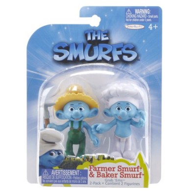 Smurfs Movie Basic Figure Pack Wave #2 Farmer Smurf And Baker Smurf