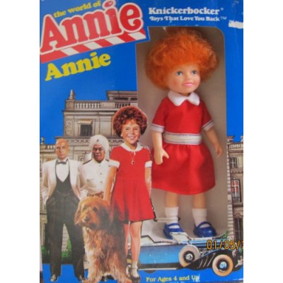 Little Orphan ANNIE DOLL 6" Tall - The World of Annie (1982 Knickerbocker)