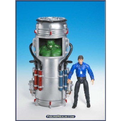 Hulk, Bruce Banner, Transforming Chamber with Gamma Glowing Action