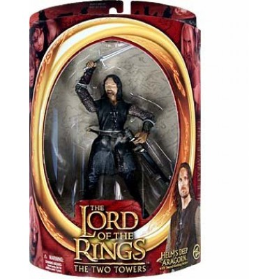 Lord of the Rings Two Towers Action Figure Helms Deep Aragorn