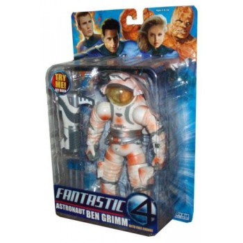 Marvel Fantastic 4 Deluxe Class 8 Inch Tall Action Figure - Astronaut BEN GRIMM with Burnt Astronaut Suit, Face Change Feature, Space Cannon and 3 ...