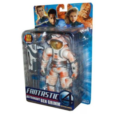 Marvel Fantastic 4 Deluxe Class 8 Inch Tall Action Figure - Astronaut BEN GRIMM with Burnt Astronaut Suit, Face Change Feature, Space Cannon and 3 ...