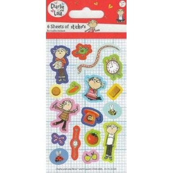 Charlie & Lola Party Stickers 6pk