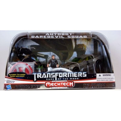 Transformers 3 Dark of The Moon Exclusive Autobot Daredevil Squad Bumblebee, Sam Witwicky Backfire