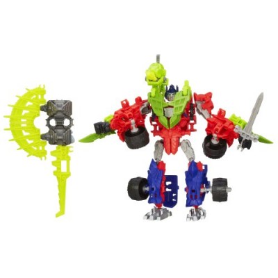 Transformers Age of Extinction Construct-Bots Dinobot Warriors Optimus Prime and Gnaw