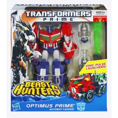 Transformers Prime Beast Hunters Voyager Class Optimus Prime Figure 6.5 Inches