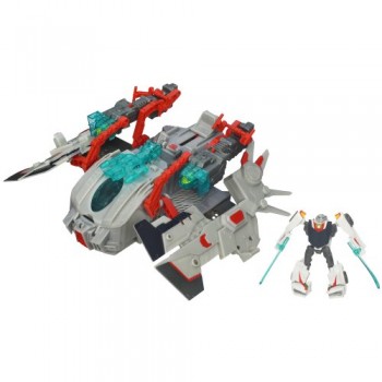 Transformers Prime Cyberverse Command Your World Star Hammer Vehicle with Wheeljack Figure 3 Inches