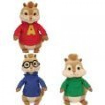 Ty Beanie Babies Alvin & The Chipmunks Alvin, Theodore & Simon Set of 3
