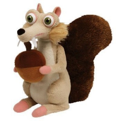 TY Beanie Baby - SCRAT the Squirrel - Ice Age