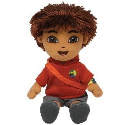 TY Beanie Babies Go Diego Go - Diego Animal Rescue (Red top)