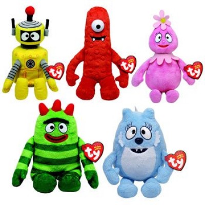 Ty Beanie Babies Yo Gabba Gabba - Set of 5